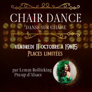 Chair Dance - cours glamour au club vert de marckolsheim